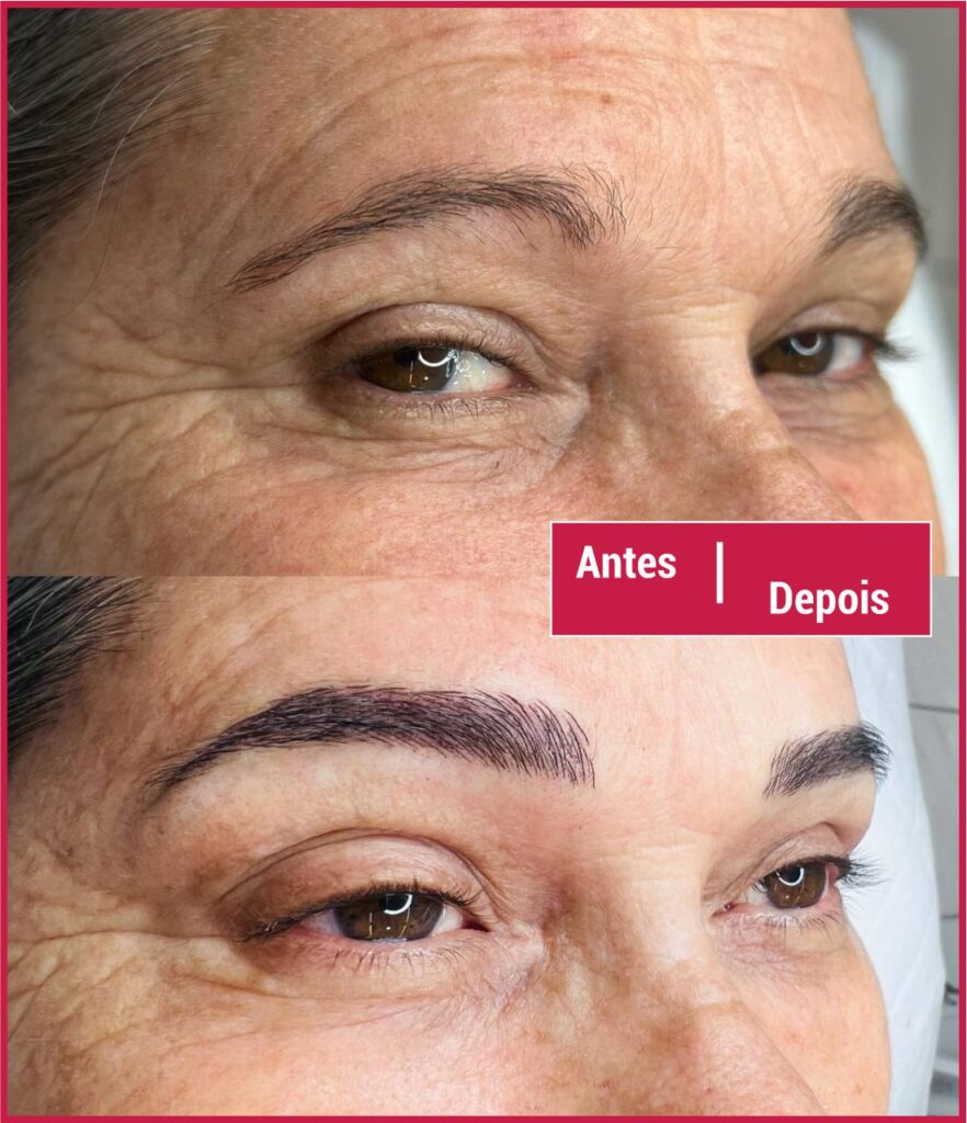 Antes e Depois Micropigmentadora Liliane Nunes Indaiatuba